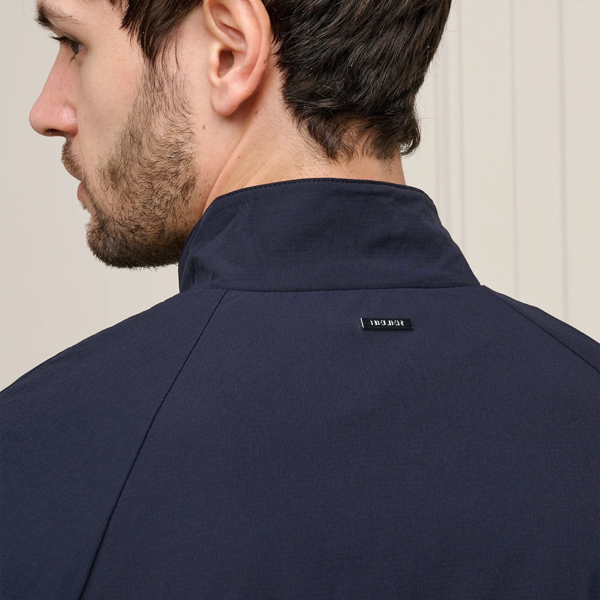 Back Detailed View of Belier Essential Navy Jacket BM797NVY